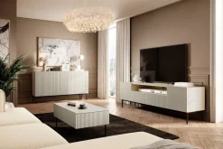 Bogart Komody*NICOLE KOMODA 150 3D - cashmere / czarny stelaż