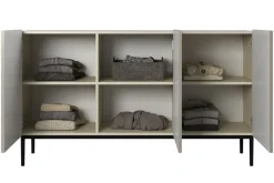 Bogart Komody*NICOLE KOMODA 150 3D - cashmere / czarny stelaż