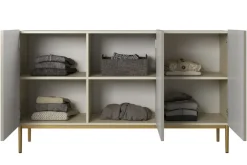 Bogart Komody*NICOLE KOMODA 150 3D - cashmere / złoty stelaż