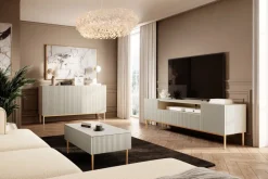 Bogart Komody*NICOLE KOMODA 150 3D - cashmere / złoty stelaż