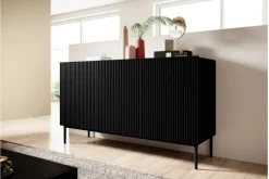 Bogart Komody*NICOLE KOMODA 150 3D - czarny mat / czarny stelaż