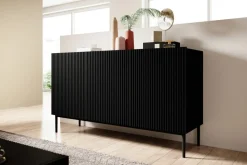 Bogart Komody*NICOLE KOMODA 150 3D - czarny mat / czarny stelaż