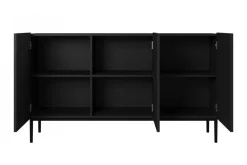 Bogart Komody*NICOLE KOMODA 150 3D - czarny mat / czarny stelaż