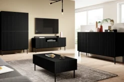 Bogart Komody*NICOLE KOMODA 150 3D - czarny mat / czarny stelaż