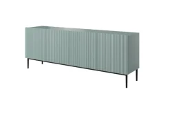 Bogart Komody*NICOLE KOMODA 200 4D - fjord / czarny stelaż