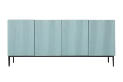 Bogart Komody*NICOLE KOMODA 200 4D - fjord / czarny stelaż