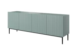 Bogart Komody*NICOLE KOMODA 200 4D - fjord / czarny stelaż