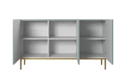 Bogart Komody*NICOLE KOMODA 150 3D - fjord / złoty stelaż