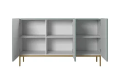 Bogart Komody*NICOLE KOMODA 150 3D - fjord / złoty stelaż
