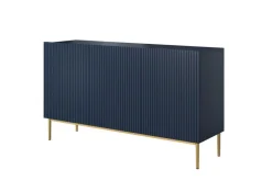 Bogart Komody*NICOLE KOMODA 150 3D - wave blue / złoty stelaż