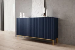 Bogart Komody*NICOLE KOMODA 150 3D - wave blue / złoty stelaż