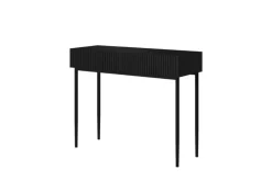 Bogart Stoliki Kawowe I Ławy*NICOLE KONSOLA/TOALETKA 100 2SZ - czarny mat / czarny stelaż
