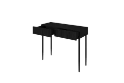 Bogart Stoliki Kawowe I Ławy*NICOLE KONSOLA/TOALETKA 100 2SZ - czarny mat / czarny stelaż