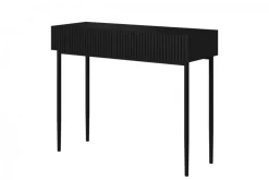 Bogart Stoliki Kawowe I Ławy*NICOLE KONSOLA/TOALETKA 100 2SZ - czarny mat / czarny stelaż