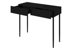 Bogart Stoliki Kawowe I Ławy*NICOLE KONSOLA/TOALETKA 100 2SZ - czarny mat / czarny stelaż