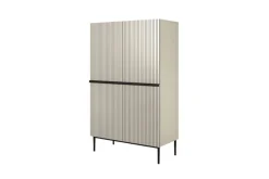 Bogart Komody*NICOLE KREDENS 100 2D2SZ - cashmere / czarny stelaż