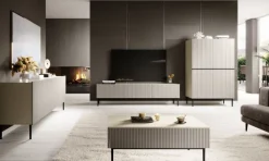 Bogart Komody*NICOLE KREDENS 100 2D2SZ - cashmere / czarny stelaż