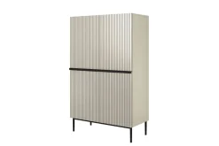 Bogart Komody*NICOLE KREDENS 100 2D2SZ - cashmere / czarny stelaż