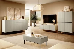 Bogart Komody*NICOLE KREDENS 100 2D2SZ - cashmere / czarny stelaż