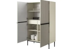 Bogart Komody*NICOLE KREDENS 100 2D2SZ - cashmere / czarny stelaż