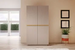 Bogart Szafy*NICOLE SZAFA 100 2D - anticrosa / złote uchwyty / cokół