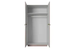 Bogart Szafy*NICOLE SZAFA 100 2D - anticrosa / złote uchwyty / cokół