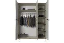 Bogart Szafy*NICOLE SZAFA 150 3D - cashmere / złoty stelaż