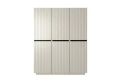 Bogart Szafy*NICOLE SZAFA 150 3D - cashmere / czarne uchwyty / cokół