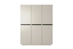 Bogart Szafy*NICOLE SZAFA 150 3D - cashmere / czarne uchwyty / cokół