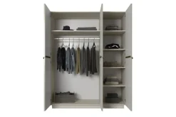 Bogart Szafy*NICOLE SZAFA 150 3D - cashmere / złote uchwyty / cokół