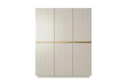 Bogart Szafy*NICOLE SZAFA 150 3D - cashmere / złote uchwyty / cokół