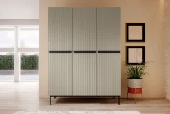 Bogart Szafy*NICOLE SZAFA 150 3D - cashmere / czarny stelaż