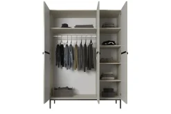 Bogart Szafy*NICOLE SZAFA 150 3D - cashmere / czarny stelaż