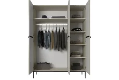 Bogart Szafy*NICOLE SZAFA 150 3D - cashmere / czarny stelaż