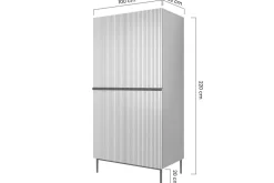 Bogart Szafy*NICOLE SZAFA 100 2D - fjord / złoty stelaż