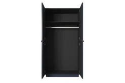 Bogart Szafy*NICOLE SZAFA 100 2D - wave blue / złote uchwyty / cokół