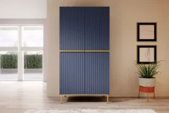 Bogart Szafy*NICOLE SZAFA 100 2D - wave blue / złoty stelaż