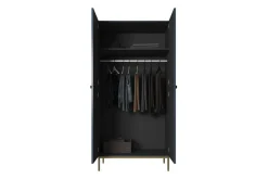 Bogart Szafy*NICOLE SZAFA 100 2D - wave blue / złoty stelaż