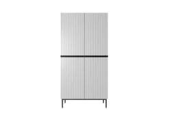 Bogart Szafy*NICOLE SZAFA 100 2DP2SZ - biały mat / czarny stelaż