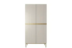 Bogart Szafy*NICOLE SZAFA 100 2DP2SZ - cashmere / złoty stelaż