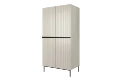 Bogart Szafy*NICOLE SZAFA 100 2DP2SZ - cashmere / czarny stelaż