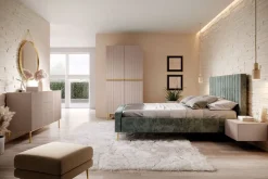 Bogart Szafy*NICOLE SZAFA 100 2D2SZ - anticrosa / złoty stelaż