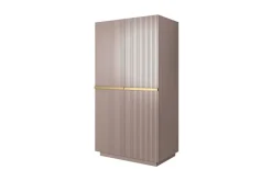 Bogart Szafy*NICOLE SZAFA 100 2D2SZ - anticrosa / złote uchwyty / cokół