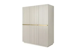 Bogart Szafy*NICOLE SZAFA 150 3D2SZ - cashmere / złote uchwyty / cokół