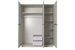 Bogart Szafy*NICOLE SZAFA 150 3D2SZ - cashmere / złote uchwyty / cokół