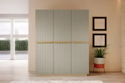 Bogart Szafy*NICOLE SZAFA 150 3D2SZ - cashmere / złote uchwyty / cokół