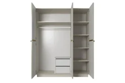 Bogart Szafy*NICOLE SZAFA 150 3D2SZ - cashmere / złote uchwyty / cokół