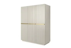 Bogart Szafy*NICOLE SZAFA 150 3D2SZ - cashmere / złote uchwyty / cokół