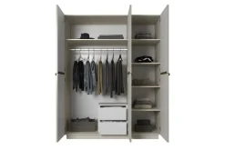 Bogart Szafy*NICOLE SZAFA 150 3D2SZ - cashmere / złote uchwyty / cokół