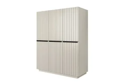 Bogart Szafy*NICOLE SZAFA 150 3D2SZ - cashmere / czarne uchwyty / cokół